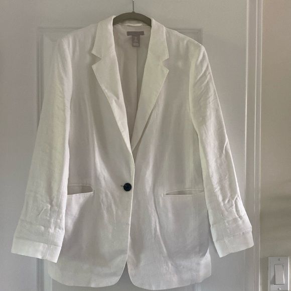 Linen blend blazer - Picture 1 of 4